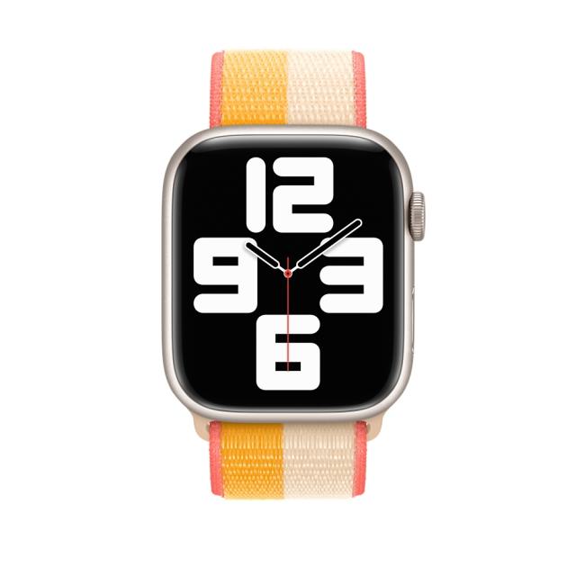 Каишка за часовник Apple Watch 41mm Maize/White Sport Loop - Regular
