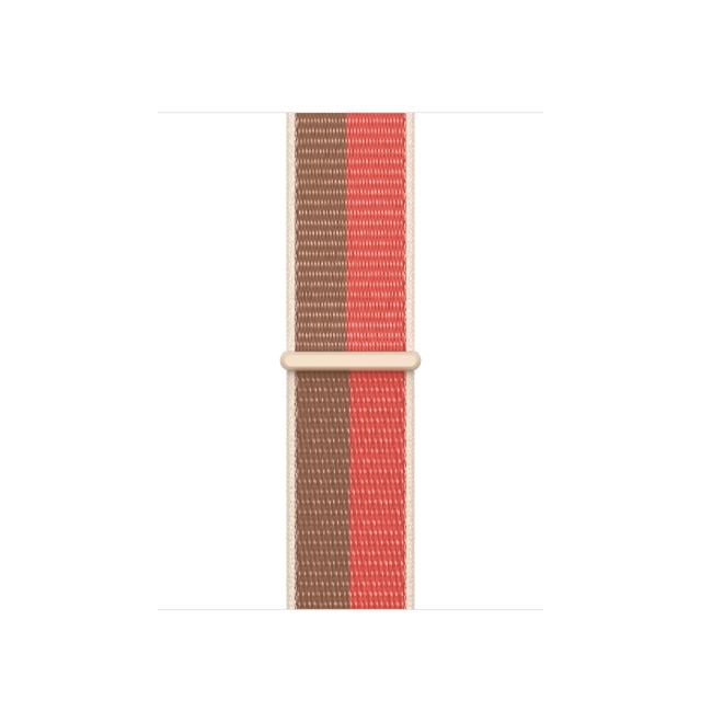 Каишка за часовник Apple Watch 41mm Pink Pomelo/Tan Sport Loop - Regular