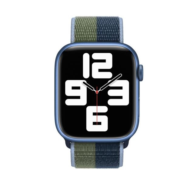 Каишка за часовник Apple Watch 41mm Abyss Blue/Moss Green Sport Loop - Regular