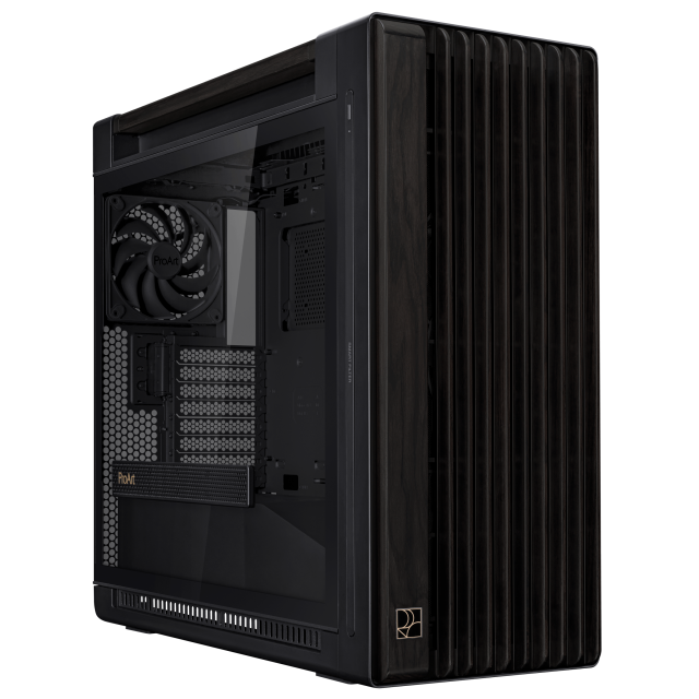 Кутия ASUS ProArt PA602 Wood Edition, Mid Tower, 2x USB 3.2, 1 x USB Type-C, 2 x USB 2.0, EATX, ATX Micro-ATX Mini-ITX