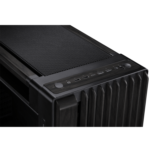 Кутия ASUS ProArt PA602 Wood Edition, Mid Tower, 2x USB 3.2, 1 x USB Type-C, 2 x USB 2.0, EATX, ATX Micro-ATX Mini-ITX