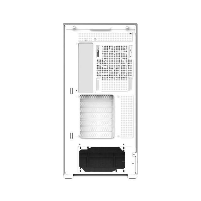 Кутия Zalman P40 Prism White, Middle Tower, Tempered Glass, 1 x USB 3.1 Type-C, 1 x USB 3.0, 1 x HD Audio, ATX / mATX / Mini-ITX