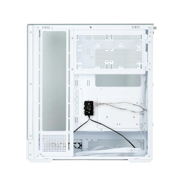 Кутия Zalman P40 Prism White, Middle Tower, Tempered Glass, 1 x USB 3.1 Type-C, 1 x USB 3.0, 1 x HD Audio, ATX / mATX / Mini-ITX