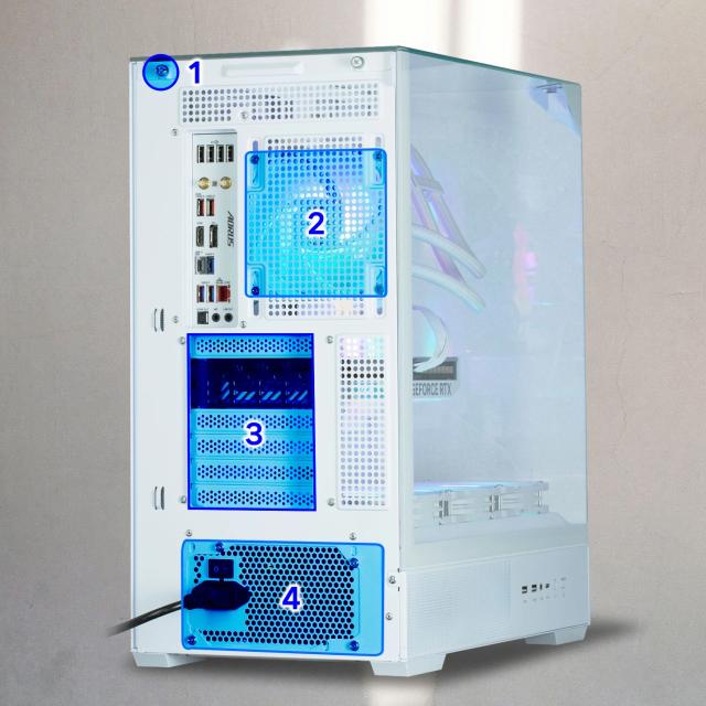 Кутия Zalman P40 Prism White, Middle Tower, Tempered Glass, 1 x USB 3.1 Type-C, 1 x USB 3.0, 1 x HD Audio, ATX / mATX / Mini-ITX