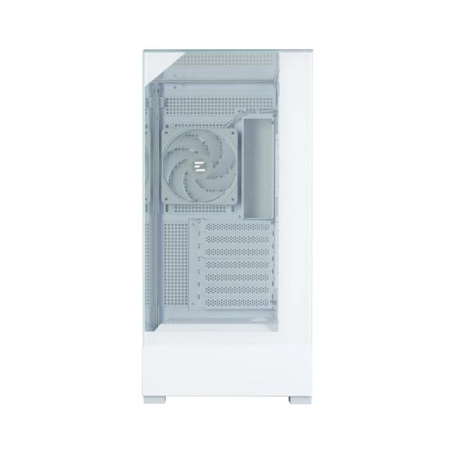 Кутия Zalman P40 Prism White, Middle Tower, Tempered Glass, 1 x USB 3.1 Type-C, 1 x USB 3.0, 1 x HD Audio, ATX / mATX / Mini-ITX