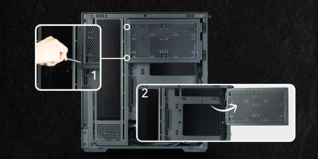 Кутия Zalman P40 Prism Black, Middle Tower, Tempered Glass, 1 x USB 3.1 Type-C, 1 x USB 3.0, 1 x HD Audio, ATX / mATX / Mini-ITX