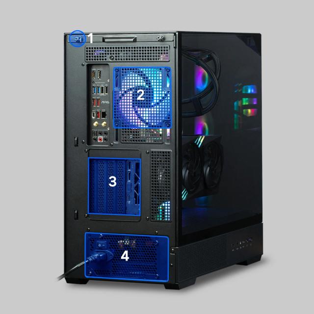 Кутия Zalman P40 Prism Black, Middle Tower, Tempered Glass, 1 x USB 3.1 Type-C, 1 x USB 3.0, 1 x HD Audio, ATX / mATX / Mini-ITX