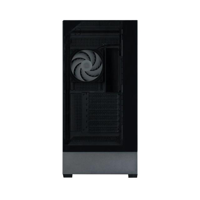 Кутия Zalman P40 Prism Black, Middle Tower, Tempered Glass, 1 x USB 3.1 Type-C, 1 x USB 3.0, 1 x HD Audio, ATX / mATX / Mini-ITX