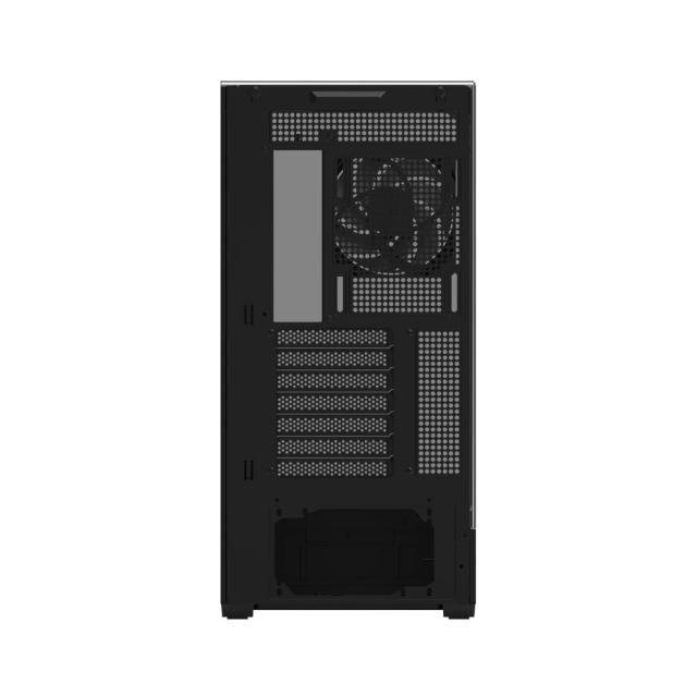 Кутия Zalman P40 Prism Black, Middle Tower, Tempered Glass, 1 x USB 3.1 Type-C, 1 x USB 3.0, 1 x HD Audio, ATX / mATX / Mini-ITX