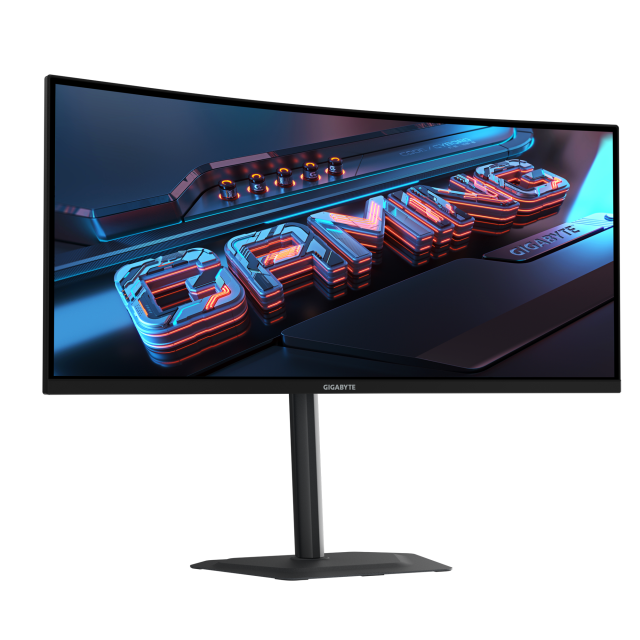 Монитор Gigabyte G34WQCP, 34" (86.36cm) WQHD SS VA, Curved 1500R, 180Hz, 1ms, 300cd/m2, DisplayPort, HDMI