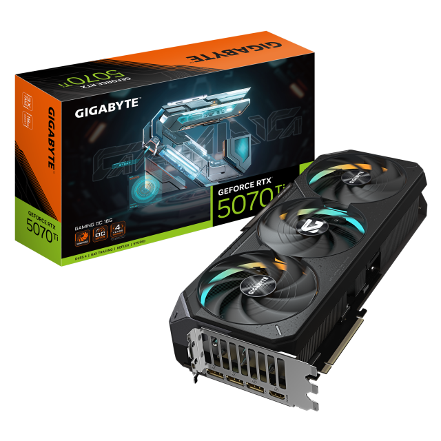 Видео карта GIGABYTE RTX 5070 TI GAMING OC 16GB GDDR7, 256-bit, HDMI, 3x DP