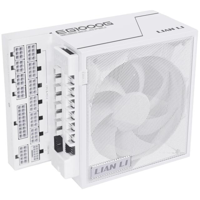 Захранване Lian Li EDGE 1000W, PCIe 5.1, ATX 3.1, 80 + Gold, Full Modular, Бяло