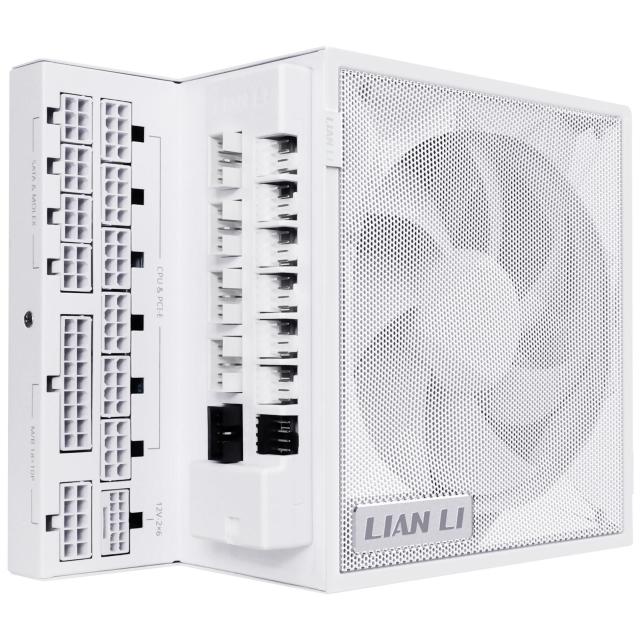 Захранване Lian Li EDGE 1000W, PCIe 5.1, ATX 3.1, 80 + Gold, Full Modular, Бяло