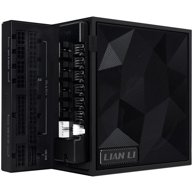 Захранване Lian Li EDGE 1200W, PCIe 5.1, ATX 3.1, 80 + Gold, Full Modular, Черно