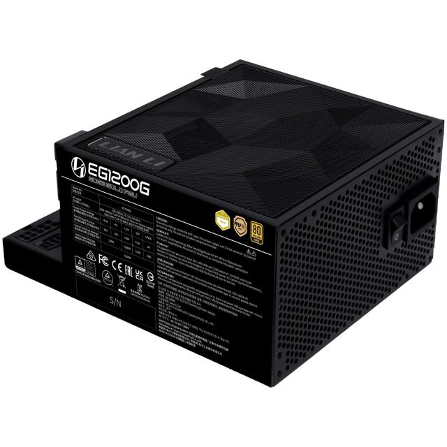 Захранване Lian Li EDGE 1200W, PCIe 5.1, ATX 3.1, 80 + Gold, Full Modular, Черно