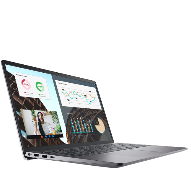 Лаптоп Dell Vostro 3530, Intel Core i3-1305U 5C (1.6/4.5GHz, 10MB Cache) 15.6" (39.62cm) FHD Anti-Glare, 120Hz, 8GB DDR4, 512GB SSD NVMe, Linux