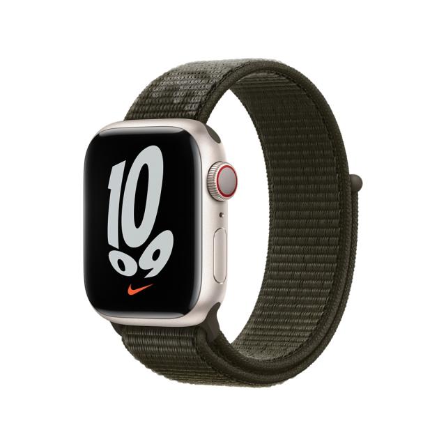 Каишка за часовник Apple Watch 41mm Cargo Khaki Nike Sport Loop - Regular