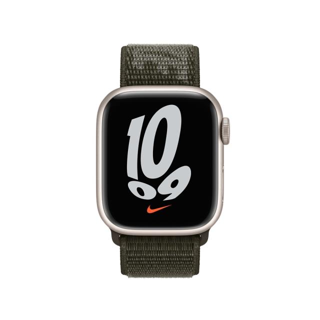Каишка за часовник Apple Watch 41mm Cargo Khaki Nike Sport Loop - Regular