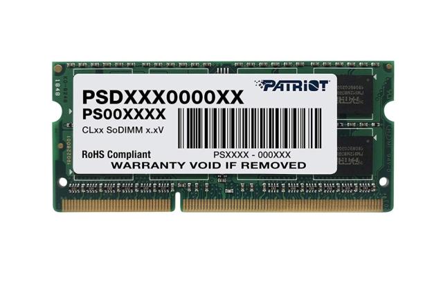 Памет Patriot Signature for Ultrabook SODIMM DDR3 4GB L