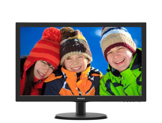 Монитор Philips 223V5LHSB, 21.5" Wide TN LED, 5 ms, 10M:1 DCR, 250cd/m2, 1920x1080 FullHD, HDMI, Black