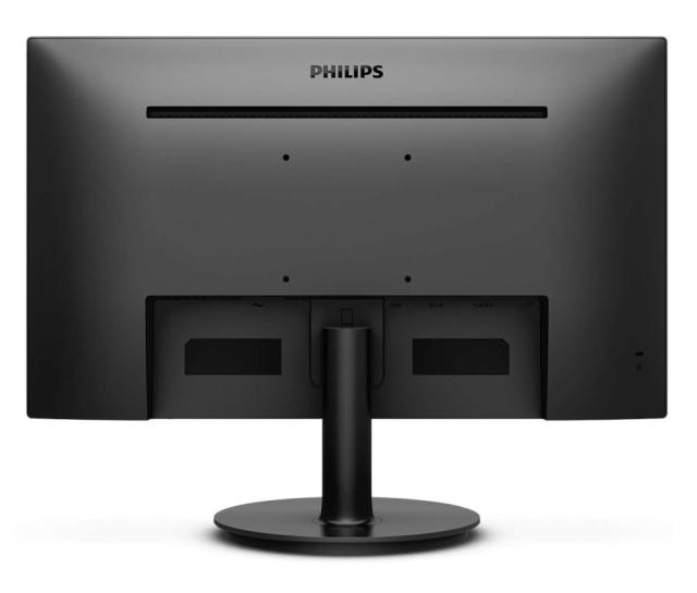 Монитор Philips 221V8LD, 21.5" VA WLED, 1920x1080@75Hz, 4ms GtG, 250cd/m2, 3000:1, Mega Infinity DCR, Adaptive Sync, FlickerFree, Low Blue Mode, Tilt, D-SUB, DVI, HDMI
