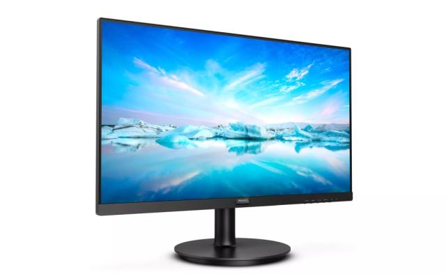 Монитор Philips 222V8LA 21.5", VA, WLED, 1920x1080@75Hz, 4GTG, 250cd/m2, 3000:1, Mega Infinity DCR, Adaptive Sync, FlickerFree, Low Blue Mode, 2Wx2, Tilt, D-SUB, HDMI, DP
