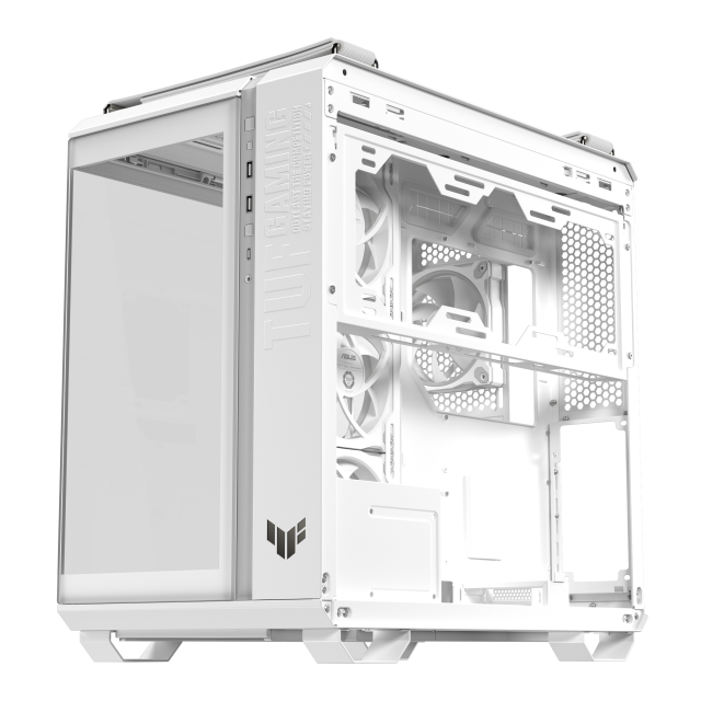 Кутия ASUS TUF Gaming GT502 Horizon ARGB White Edition, Mid Tower, 3 x USB 3.2, 1 x USB Type-C, 1 x headphone / Microphone, ATX, Micro-ATX, Mini-ITX