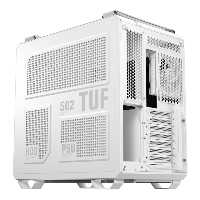 Кутия ASUS TUF Gaming GT502 Horizon ARGB White Edition, Mid Tower, 3 x USB 3.2, 1 x USB Type-C, 1 x headphone / Microphone, ATX, Micro-ATX, Mini-ITX