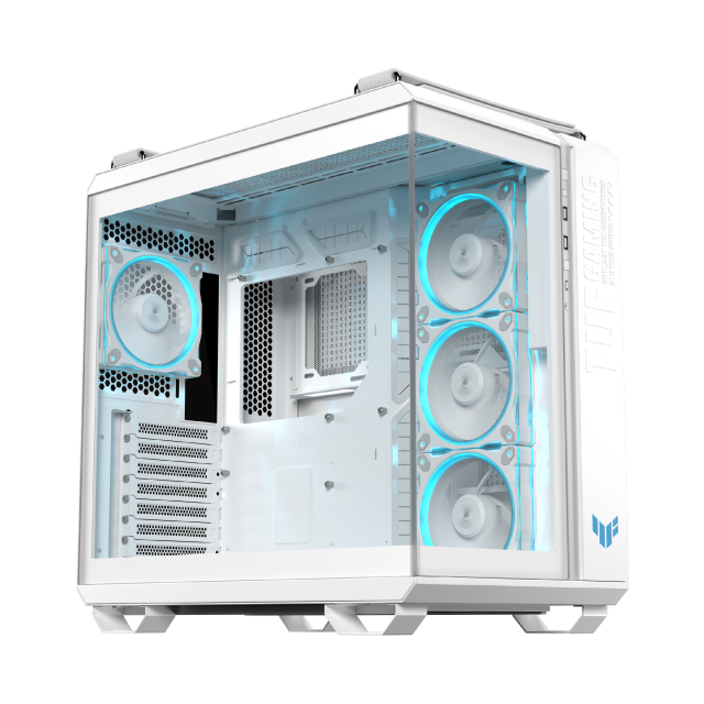 Кутия ASUS TUF Gaming GT502 Horizon ARGB White Edition, Mid Tower, 3 x USB 3.2, 1 x USB Type-C, 1 x headphone / Microphone, ATX, Micro-ATX, Mini-ITX
