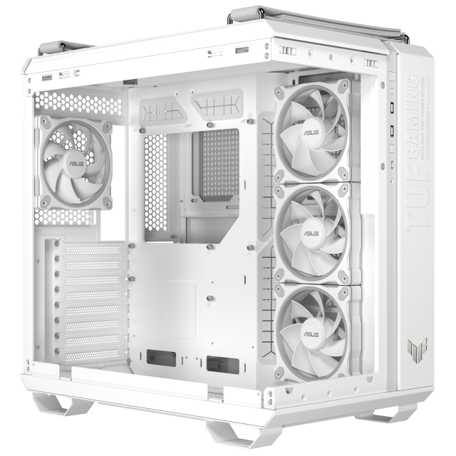 Кутия ASUS TUF Gaming GT502 Horizon ARGB White Edition, Mid Tower, 3 x USB 3.2, 1 x USB Type-C, 1 x headphone / Microphone, ATX, Micro-ATX, Mini-ITX