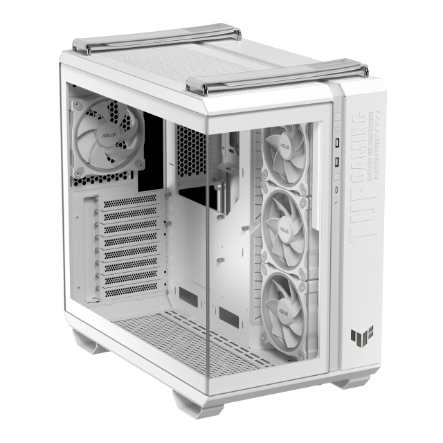 Кутия ASUS TUF Gaming GT502 Horizon ARGB White Edition, Mid Tower, 3 x USB 3.2, 1 x USB Type-C, 1 x headphone / Microphone, ATX, Micro-ATX, Mini-ITX