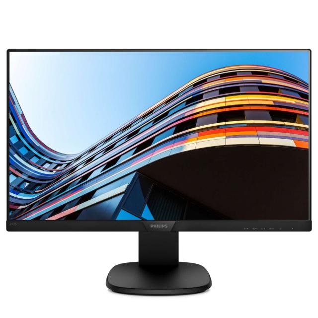 Монитор Philips 243S7EHMB, 23.8" Wide IPS, LED, 5ms, 1000:1, 20M:1 DCR, 250 cd/m2, 1920x1080@60Hz, Tilt, Swivel, Heigh Adjust, Pivot, D-Sub, HDMI, DP, Headphone Out, Speakers, Black