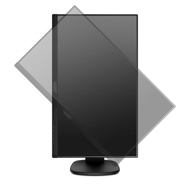 Монитор Philips 243S7EHMB, 23.8" Wide IPS, LED, 5ms, 1000:1, 20M:1 DCR, 250 cd/m2, 1920x1080@60Hz, Tilt, Swivel, Heigh Adjust, Pivot, D-Sub, HDMI, DP, Headphone Out, Speakers, Black