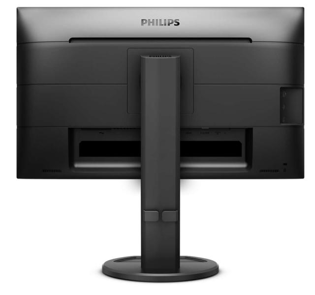 Монитор Philips 241B8QJEB, 23.8" Wide IPS, LED, 5ms, 1000:1, 20M:1 DCR, 250cd/m2, 1920x1080@60Hz, Tilt, Swivel, Heigh Adjust, Pivot, D-Sub, HDMI, DVI, DP, USB, Headphone Out , Speakers, Black