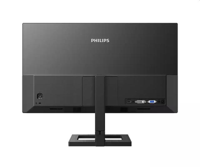 Монитор Philips 241E2FD/00, 23.8" IPS WLED, 1920x1080@75Hz, 4ms GtG, 1ms MPRT, 300cd/m2, 1000:1, Mega Infinity DCR, Adaptive Sync, FlickerFree, Low Blue Mode, Tilt, D-SUB, DVI, HDMI