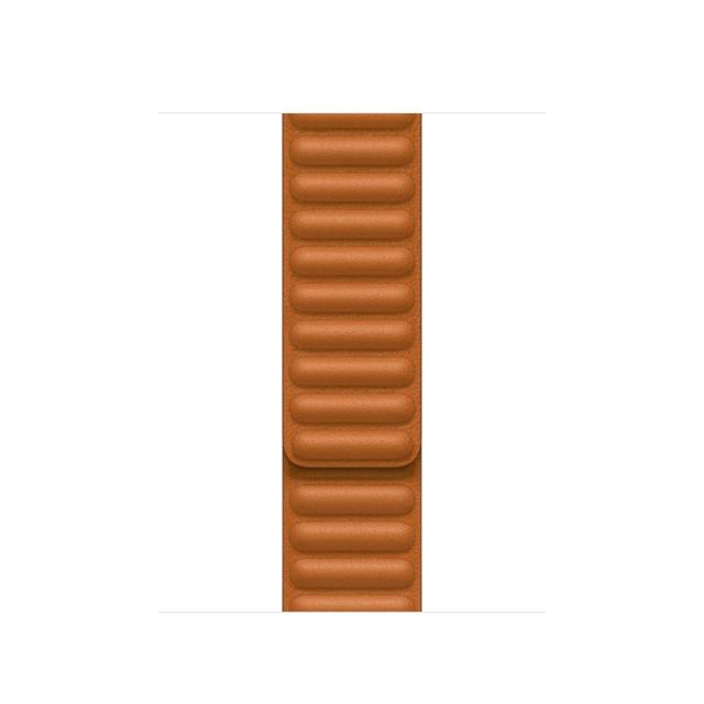 Каишка за часовник Apple Watch 41mm Golden Brown Leather Link - S/M