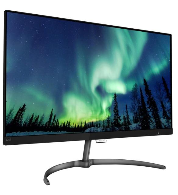 Монитор Philips 276E8VJSB, 27" IPS WLED, 3840x2160@60Hz, 5ms GTG, 350cd/m2, 1000:1, DC20M:1, FlickerFree, Low Blue Mode, Tilt, 2xHDMI, DP