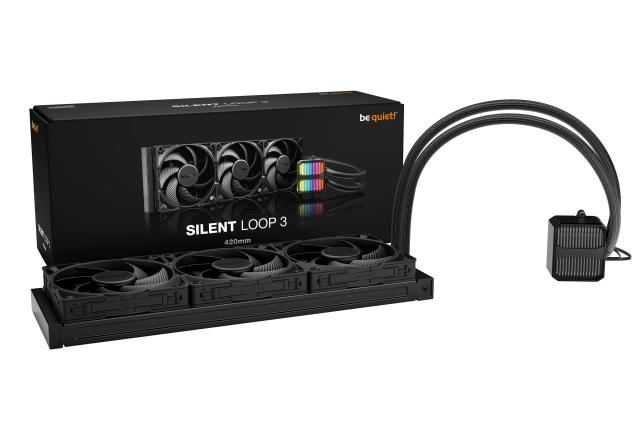 Охладител за процесор be quiet!, SILENT LOOP 3 420mm, 3 pin/4-Pin PWM, LGA1851/LGA1700/АМ4/AM5