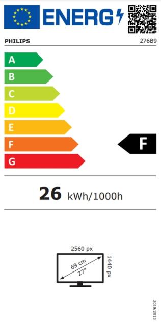 Монитор Philips 276B9/00, 27" IPS WLED, 2560x1440@75Hz, 4ms GtG, 350cd/m2, 1000:1, DCR 50M:1, Adaptive Sync, FlickerFree, Low Blue Mode, 2Wx2, Tilt, Height Adjust, Pivot, Swivel, HDMI, DP, USB hub