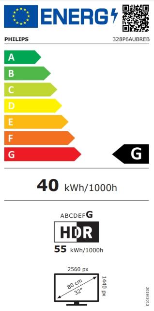 Монитор Philips 328P6AUBREB, 31.5" Wide IPS LED, 4 ms, 1200:1, 50M:1 SmartContrast, 450 cd/m2, 2560x1440 , Pivot, Heigh Adjust, USB-C (DP Alt mode,PD,data)/USB 3.0, D-Sub, HDMI, DP, Speakers, Black