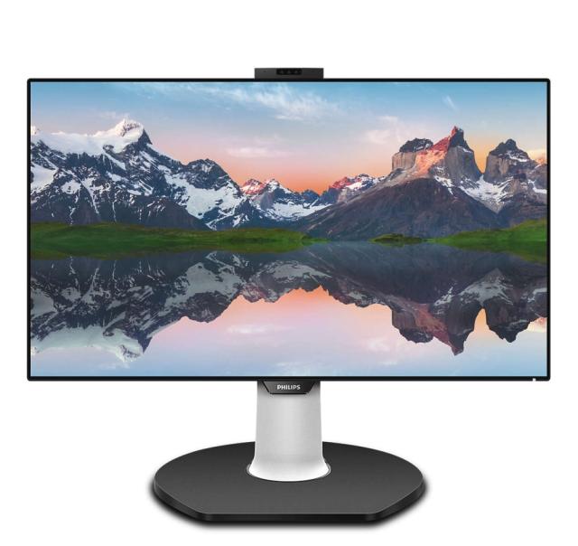 Монитор Philips 329P9H, 32" Wide IPS LED, 5 ms, 1300:1, 50M:1, 350cd/m2, 3840 x 2160@60Hz, FHD camera 2.0MP, Pivot, Tilt, Heigh Adjust, Swivel, HDMI, DP, USB-C/USB 3.1, RJ45, Speakers, Black