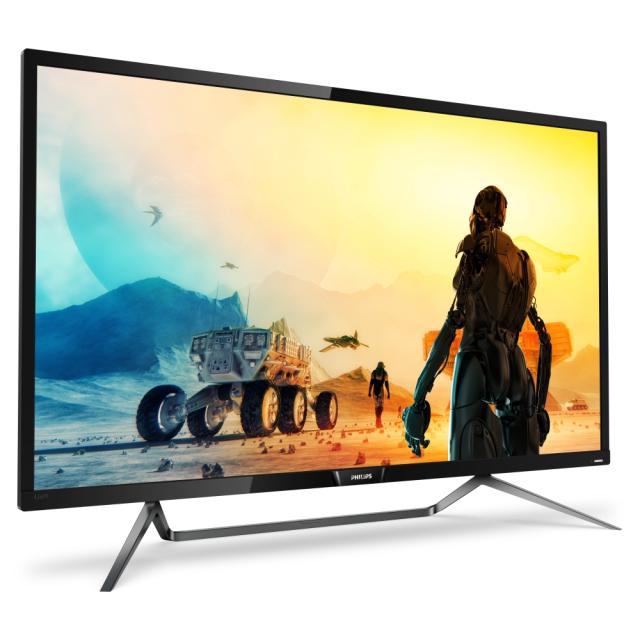 Монитор Philips 436M6VBPAB, 43" Wide MVA LED, 4 ms, 4000:1, 50M:1 DCR, 720/1000 cd/m2, 3840x2160@60Hz, Adaptive Sync, 1xUSB-C/2xUSB 3.0, HDMI, DP, Headphone Out, Speakers, Black