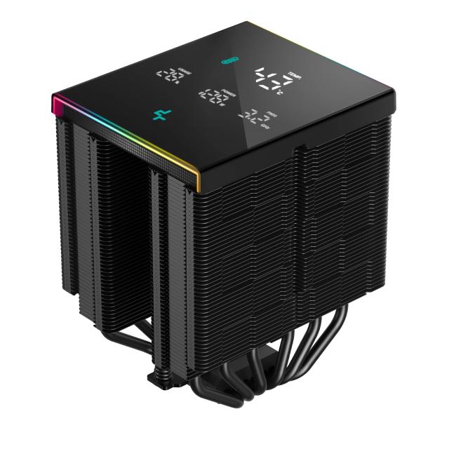 Охладител DeepCool CPU Cooler AK620 DIGITAL PRO - Dual-Tower, 3-pin/4-pin PWM - LGA1851/AM5
