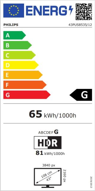 Телевизор Philips 43PUS8535/12, 43" UHD 4K LED 3840x2160, DVB-T2/C/S2, Ambilight 3, HDR10+, HLG, Android 9, Dolby Vision, Dolby Atmos, Quad Core P5 Perfect , 60Hz, BT 4.2, HDMI, USB, Cl+, 802.11ac, Lan, 20WRMS, Swivel, Qwerty Remote, Alexa, Silver