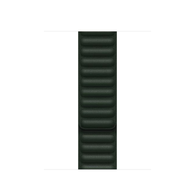 Каишка за часовник Apple Watch 41mm Sequoia Green Leather Link - M/L