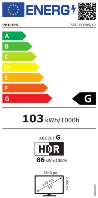 Телевизор Philips 55OLED705/12, 55" UHD 4K OLED 3840x2160, DVB-T2/C/S2, Ambilight 3, HDR10+, Android 9, Dolby Vision, Dolby Atmos, Quad Core P5 Perfect/Al, 60Hz, BT 4.2, HDMI, USB, Cl+, 802.11ac, Lan, 50W RMS, Alexa build in, Swivel Dark Chrome Stand