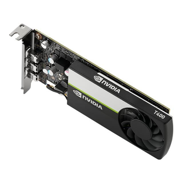 Видео карта Nvidia T400, 2GB, PNY VCNT400-SB, PCI-E 3.0, GDDR6, 64-bit, 3 x mini DisplayPort