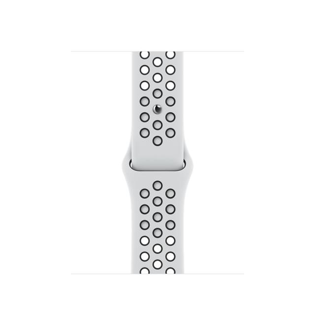 Каишка за часовник Apple Watch 41mm Pure Platinum/Black Nike Sport Band - Regular