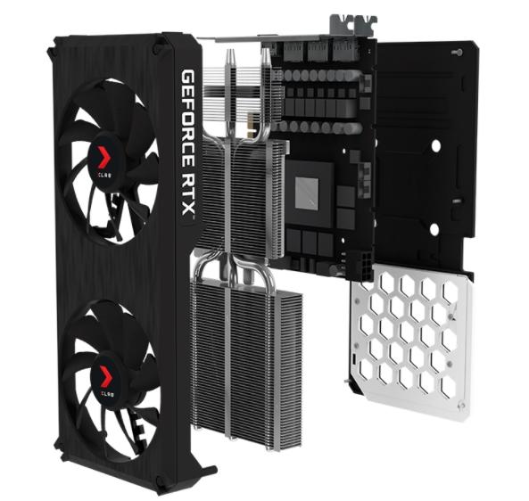 Видео карта PNY GeForce RTX 3060 12GB XLR8 Gaming REVEL EPIC-X RGB Dual Fan Edition