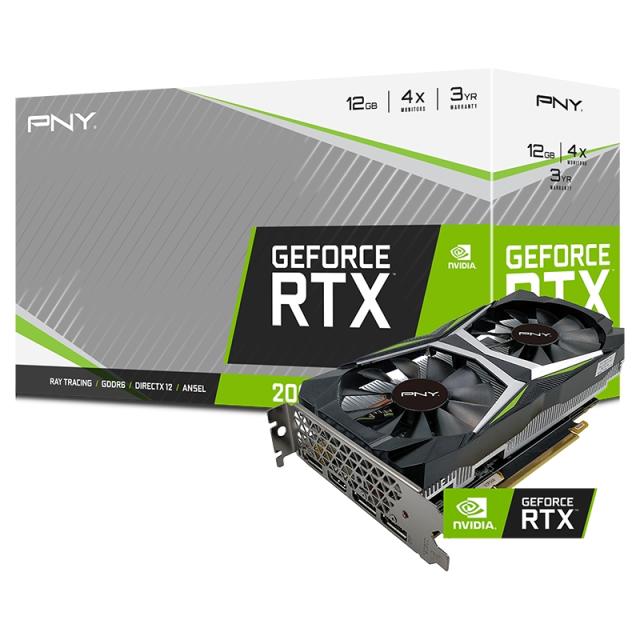 Видео карта PNY GeForce RTX 2060 12GB UPRISING Dual Fan Edition